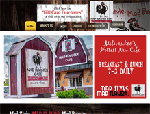 Tablet Screenshot of madroostercafe.com
